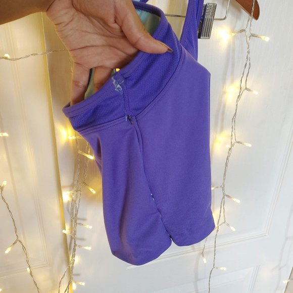 💜 Champion Cropped Indigo Workout Tank Top - Picture 2 of 4